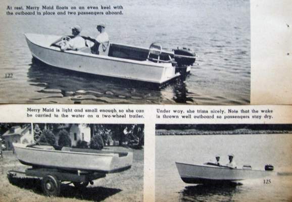 Details about How-to Build 15' OUTBOARD RUNABOUT Boat PLAN MERRY MAID