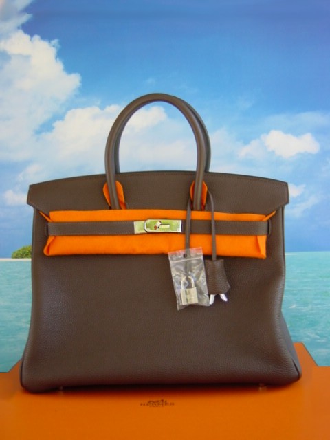 *FONDUE AU CHOCOLAT* HERMES Birkin 35 Bag Pall